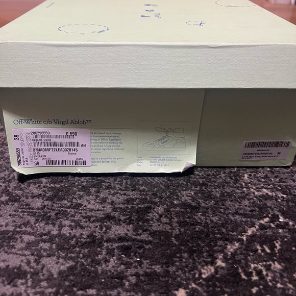 Off-White Blue and White Athletic Shoes - Picture 6 of 6